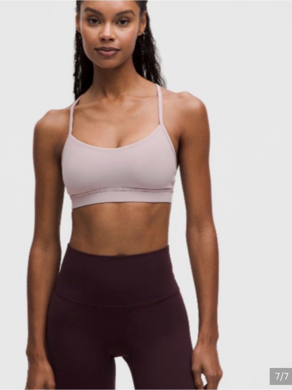 Light Mauve Strappy Sports Bra - Women Intimates & Sleepwear